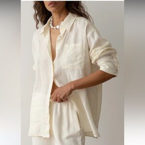 DONNI. The Linen Relaxed Shirt